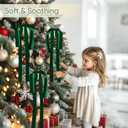 Artmag 12 Pcs Velvet Christmas Large Swag Bows 23.6x15.7 Inch Rustic Staircase Wreath Fireplace Vintage Bows for Christmas Tree Topper Holiday Indoor Outdoor Decor (Dark Green)