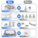 1110PCS Nuts and Bolts Assortment Kit, Stainless Steel Hardware Assortment Kit with Assorted Screws, Nuts, Bolts and Washers#4-40#6-32#8-32#10-24
