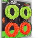 4 Pack AL2420PD 0.095 Replacement Twisted Trimmer Lines Compatible with All EGO 15-Inch String Trimmers, 56 FT Dual Color Pre-Cut Heavy Duty Weed Wacker String for EGO Line Trimmers