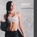 Sports Research Sweet Sweat Waist Trimmer - Premium Sweat Enhancing Fitness Belt for Women & Men - 5 Adjustable Sizes (Small, Black)