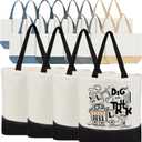 Sublimation Tote Bags Blanks Bulk, Polyester Tote bag for Sublimation, Reusable Widened Washable Canvas Bags for DIY Craft (Colorful - 20 -1)