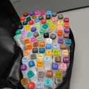 MemOffice 80 Colors Dual Tip Artist Markers Set with Carrying Case - Perfect for Coloring, Drawing, Sketching, Card Making and Illustration - Perfect for Adults