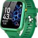 Phyulls Smart Watch for Kids with 39 Puzzle Games, Camera, Video Recorder, Music, Alarm, Calculator, Calendar, Flashlight, Pedometer - Birthday Gift for 3-12 Year Old Boys & Girls (green)