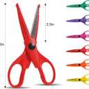 UCEC Craft Scissors - Decorative Edge, 6 Pack Extended Pattern Scissors with Different Designs, Fun for Kids, Teachers, Crafts, Scrapbooking, DIY Photos, Album