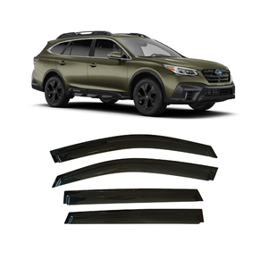 2020-2025 Tape-On Side Window Visor Deflectors Rain Guards for Subaru Outback Premium Limited Touring Dark Tinted Protectors 2021 2022 2023 2024