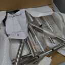 Upgraded 100% Stainless Steel Clothing Rack Load 760LBS, Heavy Duty Clothes Racks with Larger & Sturdy Wheel, Extendable & Adjustable Rolling Garment with Shelves for Hanging Portable Closet Rack (Silver)