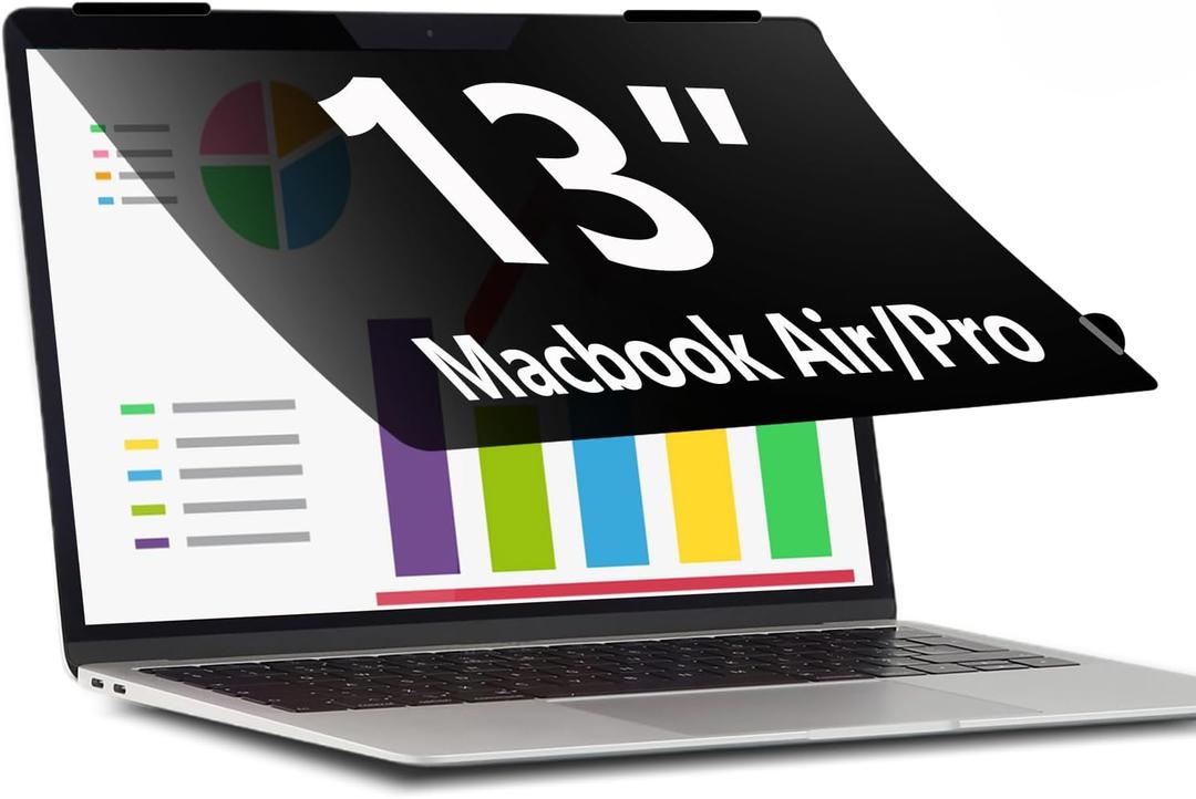 Privacy Screen for MacBook Air 13 Inch (2018, 2019, 2020, 2021, M1) Removable Laptop Privacy Filter Shield and Protector For Macbook Pro 2016, 2017, 2018, 2019, 2020, 2021*, 2022, M1, M2
