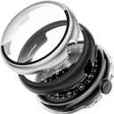 SOLOLUP 3 Pack PC Case Compatible With Google Pixel Watch 4 Screen Protector 45mm Men Women,All-Round Hard PC Protective With HD Tempered Glass Face Bumper Cover for Google Watch 4 Case (2025) 45 mm (01-Black/transparent/silver)