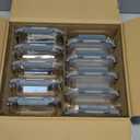 M MCIRCO 10-Pack,22 Oz Glass Meal Prep Containers,Glass Food Storage Containers with lids,Lunch Containers,Microwave, Oven, Freezer and Dishwasher (Gray)