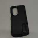 for Moto Edge Plus 2022 Case Moto Edge 30 Pro Case with Kickstand 3-Layer Military Grade Protective Cover Silicone Shockproof for Motorola Moto Edge Plus+ 2022 Phone Case (Black+Black)