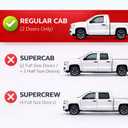 KPY Rain Guards Fit for 2015-2026 Ford F150 Regular Cab, Out-Channel Window Visors Vent Wind Deflectors 2PC, Truck Accessories for 2017-2026 Ford F250 F350 F450 F550 Super Duty (Single Cab Only)