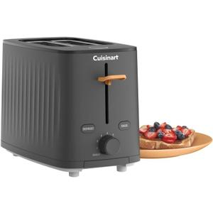 Cuisinart Soho Collection 2-Slice Toaster, 7 Toaster Setting, Defrost, Reheat, and Bagel Setting, Convenient Rear Cord Storage, Black, CPT-7BK