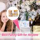 2 x Cat Squishy Squeeze Toys - Kawaii Squishy Fidget Toy, Handmade Cat Fufu Sensory Toys Kit, Cat Lovers Squeeze Toys for Party Favors, Gifts for Adults KidsCrown & Orange cat (Ret)