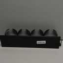 EASTTOWEST Magnetic Cup Holder for Fridge 8 Slots Universal Water Bottle Organizer Rack with Hooks for Stanley Owala Yeti Tumbler up to 40oz(2x4-CUPS Black)