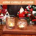 Maxdot Votive Candle Holders Set of 48- Round Glass Candle Holder Bulk for Wedding Home Decoration, Tea Lights Holders for Wedding Shower, Party Gift(Gold)