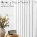 White Linen Kitchen Window Curtains 2 Panels Pinch Pleated Linen Cafe Curtains 24 Inch Length Light Filtering Semi Sheer Boho Snow White Short Tier Drapes for Small Window Basement Bathroom RV