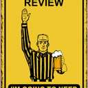 ALKB Funny Football Gifts for Men  8x12 Vintage Man Cave Decor Tin Sign, Football Party Wall Decoration for Guys Home Bar, Unique Sports Present Idea