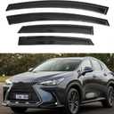 IG Window Visors Fit for 2022-2026 Lexus NX250 NX350 NX350h NX450h+, Out-Channel Rain Guards Vent Wind Deflectors 4PC, Car Accessories for 22-26 Lexus NX Series