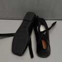 Coutgo Womens Mary Jane Flats Bow Square Toe Ballet Flats Dressy Comfortable Slip on Flat Shoes (8, Black)