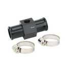 Black Aluminum Water Temp Meter Temperature Gauge Joint Pipe Radiator Sensor Adaptor Attachment Hose Clamps 22mm