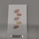 ohora Semi Cured Gel Nail Strips (N Nudist) - Nude, Solid, Works with Any UV/LED Lamps, Salon-Quality, Long Lasting, Easy to Apply & Remove - Includes 2 Prep Pads, Nail File & Wooden Stick