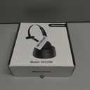 Bluetooth Headset, Wireless Headphone with AI Noise-Canceling Microphone On Ear Wireless Headset with USB Dongle for Computer Office (Black)