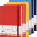 SUIN Hardcover-Journal-Notebooks, 6 Packs A5 Lined Journals Notebook for Writing 200 Pages, 8.2 x 5.5 inch, 6 Colors Classic Ruled Notebooks for Work/Travel/College