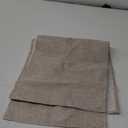 Mebakuk Linen Farmhouse Table Runner Large Burlap Style Soft and Waterproof Decorative Fabric Runner for Outdoor Wedding and Dinner (14 x 36 Inch, Mocha)