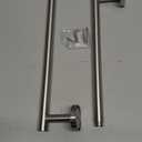 USHOWER Brushed Nickel Towel Bar, 24-Inch Towel Rack for Bathroom Wall Mounted, Thicken SUS304 Stainless Steel Towel Rod Modern Home Decor (Total Length 26-Inch)