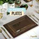 Exquisite Plastic Serving Trays For Party - 20 Pcs 11.5 Inch Clear Serving Platters, Plastic Trays For Food, Clear Tray, Food Tray Disposable Platters For Parties, Catering & Buffet