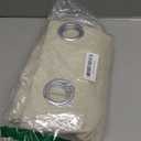 NICETOWN Kitchen Curtains, Short Curtains for Bedroom Windows, Thermal Insulated Room Darkening Curtain Panels for Girls Room, Cafe (Beige, 34" W by 63" L, 1 Pair)