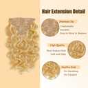 P27/613 Blonde Clip in Hair Extensions Human Hair, Highlight Honey Blonde Body Wave Remy Hair Extensions Clip ins for Women, 14 Inch 120g 7Pcs, Blonde Human Hair Extension