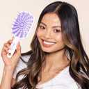 FHI Heat UNbrush Plus Curly Hair Brush for Gentle & Effective Detangling on Wet or Dry Fragile Hair Types Detangler Brush w/ 84 UltraFlex Bristles, Ultra-light, Vented, Anti Static Hairbrush