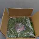 2 Pcs 6FT Christmas Garlands Norfolk Pine Garland - Real Touch Winter Pine Garland, Artificial Norfolk Tree for Indoor Outdoor Holiday Decor, Fireplace Mantel, Door, Porch (Gold Bell)