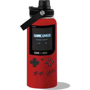 Gamer Gifts-32oz Gamer Water Bottle - Gaming Insulated Cup with Stainless Steel - Gift for Game Men, Son, Dad, Husband, Friends - Gaming Tumbler Present for Birthday Christmas