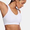 SYROKAN Sports Bras for Women Narrow Racerback Built-in Contour Cup Padded Medium Impact Training Yoga Bra Small