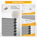 HOMEDEMO Cellular Shades Cordless White-Light Filtering 27" W x 64" H