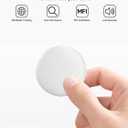 2026 New Air Tags-4 packApple MFi CertifiedSmart Bluetooth Tracker 4 Pack (iOS Only),Item Locator Works with Find My,Replaceable Battery Key Finder for Keys,Bags,Luggage,Wallet (White, A Tag 4Pack)