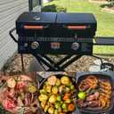 Griddle Lid Handle Replacement for Blackstone, 11.5" Grill Lid Handle with 10.5" Hole Center Distance, Compatible with Blackstone 17" 22" 28" 36" Griddles, Adventure Ready On The Go Original Culinary