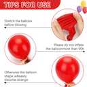 2 x Black and Red Balloons Arch Kit Christmas Gifts Black Red White Latex Matte Balloon Decorations for Birthday Graduation Casino Theme Race Car Party Bachelorette Wedding Anniversary