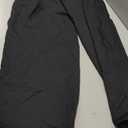 OYOANGLE Girl's Button Down Elastic High Waist Wide Leg Pants Casual Solid Trousers with Pockets Black 15Y