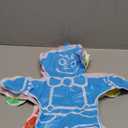 Realspring 4 Pcs Candy Birthday Party Decoration for Kids 19.5 Inch Inflatable Colorful Gingerbread Man Prop Balloons Baby Shower Party Supplies Summer Holiday Gift