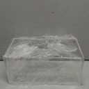 Acrylic Tissue Box Cover, Clear Tissue Box Holder, PITBVO Facial Napkin Dispenser Holder Case Dryer Sheet Holder for Car, Bathroom, Kitchen, Office, Living Room, Home, Laundry, Counter Hotel Use (9.85"L x 5.1"W x 4.5"H)