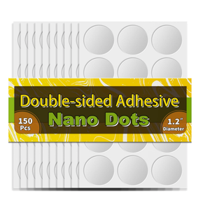 Piteno® 150Pcs Double Sided Adhesive Dots, 1.2" Clear Removable Sticky Adhesive Mounting Putty, Waterproof No Trace Dots Adhesive Putty for Poster Picture Festival Decoration Museum (30mm)