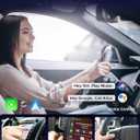 3-in-1 Wireless CarPlay Adapter 2026, Android Auto & Car Play Converter with HDMI Input for Fire TV Stick, Screen Mirroring & Streaming for Netflix/YouTube, Metal&Glass Case, Fit for 2016+ Cars -Black