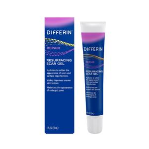 Differin Gel Acne Scar Spot Treatment for Face, Resurfacing Scar Gel, Gentle Skin Care for Acne Prone Sensitive Skin, 1 Oz 