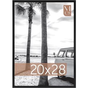 MCS Foundation 20x28 Poster Frame Traditional Black, Vertical & Horizontal Wall Hanging Large Picture Frame for Photos, Posters & Art Prints (1-Pack)