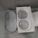 Elevated Slow Feeder Dog Bowls - Ceramic Food and Water Bowl Set with Stand - Raised Pet Dishes for Small and Medium Sized Dogs (White)