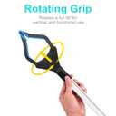 2026 Upgrade Grabber Reacher Tool, Foldable (Blue-32INCH)
