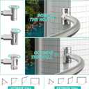 Curved Shower Curtain Rod For Bathroom 38-72 Inches, Adjustable Length, Curved Shower Rod, 0.9MM thickness, Round Shower Curtain Rods, Rotate Bracket For Large Shower Space, Need Drilling, Nickle